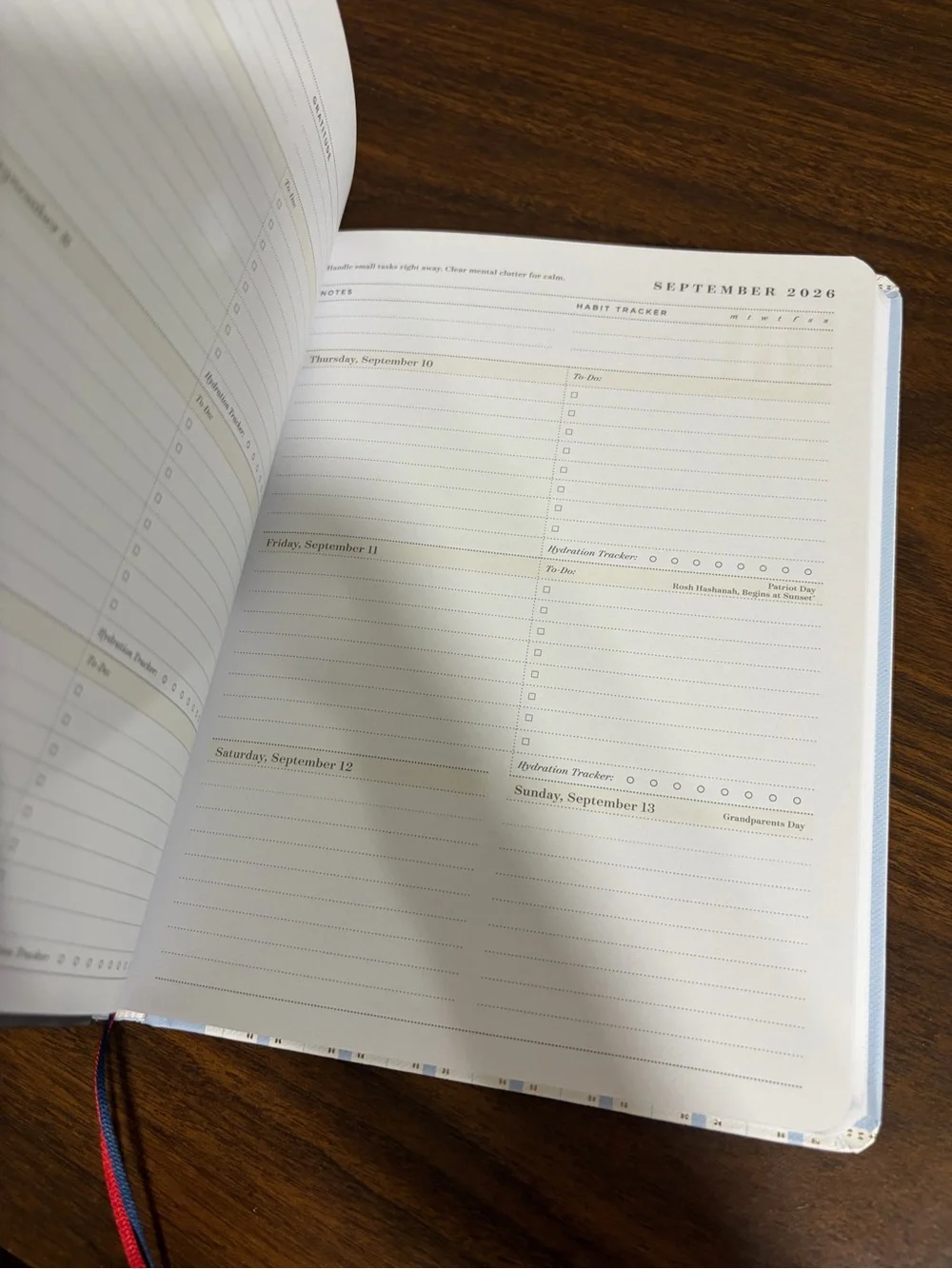 Boutique Edition Light Blue Weekly Monthly Planner